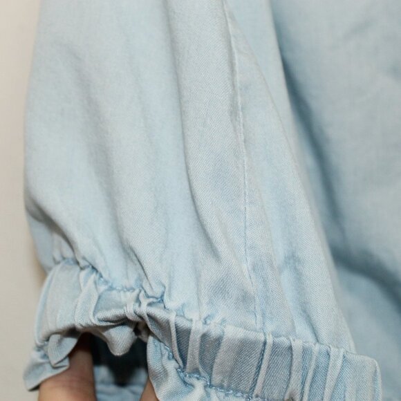 Jane and Delancey Light Blue Tie Strap Tank Top Size Small - Picture 8 of 9